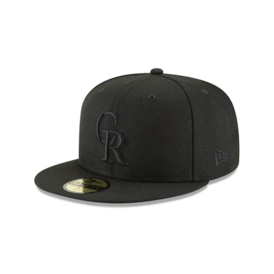 Sapca New Era Colorado Rockies MLB Blackout Basic 59FIFTY Fitted - Negrii